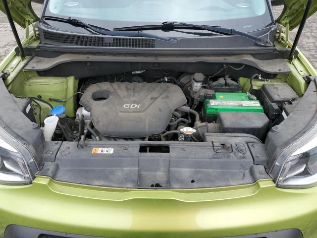 KNDJN2A20F7815302 - 2015 KIA SOUL GREEN photo 11