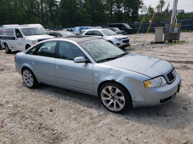 WAULD54B54N036105 - 2004 AUDI A6 2.7T QUATTRO BLUE photo 4