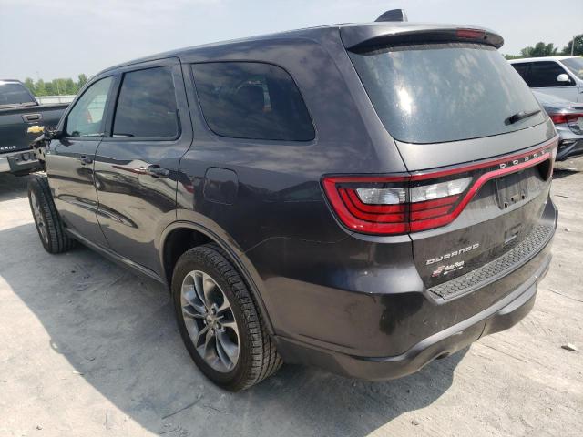 1C4RDJDG3LC356910 - 2020 DODGE DURANGO GT GRAY photo 2