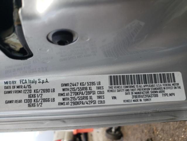 ZFBERFAT2F6A37019 - 2015 RAM PROMASTER SILVER photo 13