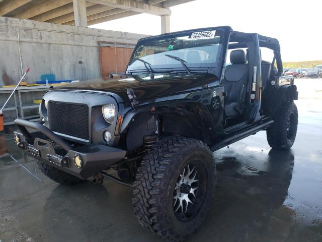 1C4BJWDG4GL246168 - 2016 JEEP WRANGLER U SPORT შავი ფოტო 2