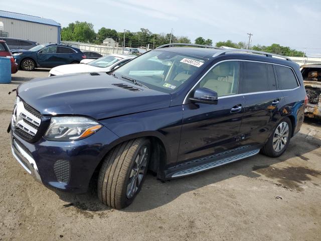 4JGDF6EE6KB237019 - 2019 MERCEDES-BENZ GLS 450 4MATIC BLUE photo 1