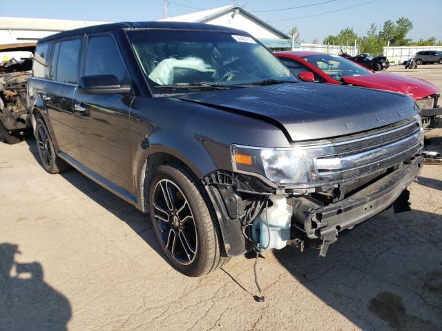 2FMGK5C81FBA22762 - 2015 FORD FLEX SEL GRAY photo 1