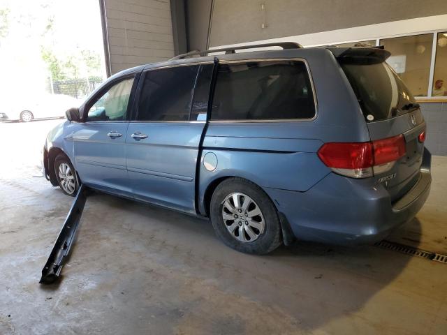 5FNRL38708B051397 - 2008 HONDA ODYSSEY EXL BLUE photo 2