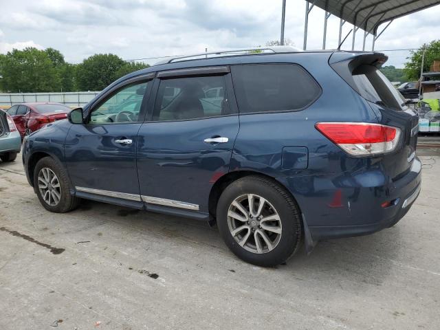 5N1AR2MN2EC639400 - 2014 NISSAN PATHFINDER S BLUE photo 2