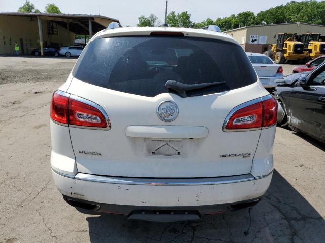 5GAKVBKD8EJ314116 - 2014 BUICK ENCLAVE WHITE photo 6