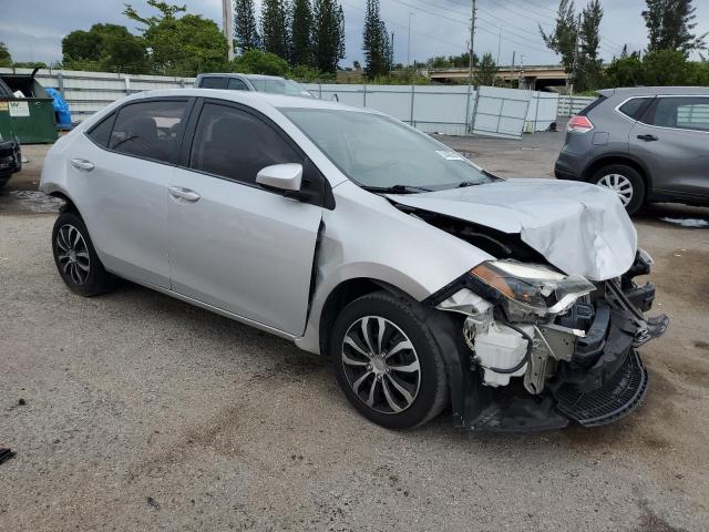 5YFBURHE4FP255332 - 2015 TOYOTA COROLLA L SILVER photo 4