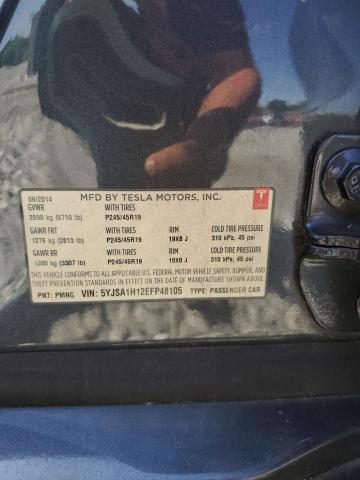 5YJSA1H12EFP48105 - 2014 TESLA MODEL S 石墨色 照片 13