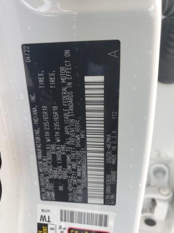 5TDGZRAH5NS550781 - 2022 TOYOTA HIGHLANDER XLE WHITE photo 13