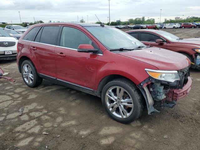 2FMDK4KC8EBB59781 - 2014 FORD EDGE LIMITED RED photo 4