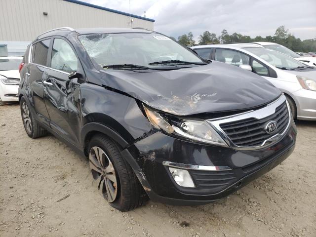 KNDPC3A24D7500392 - 2013 KIA SPORTAGE EX BLACK photo 1