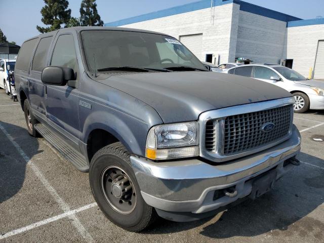 1FMNU40L93ED32114 - 2003 FORD EXCURSION XLT BLUE photo 4