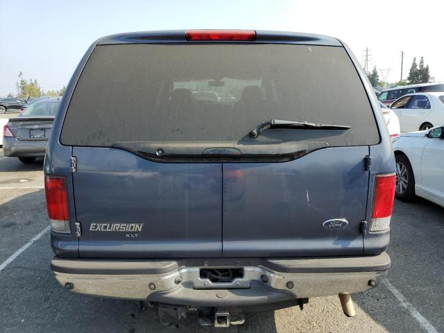 1FMNU40L93ED32114 - 2003 FORD EXCURSION XLT BLUE photo 6