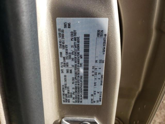 5LMCJ3D97HUL07392 - 2017 LINCOLN MKC RESERVE ოქროსფერი ფოტო 13