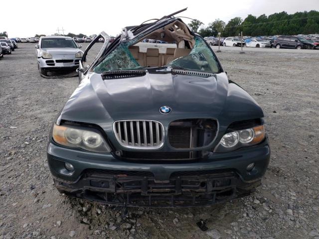 5UXFB53525LV18141 - 2005 BMW X5 4.4I GREEN photo 5