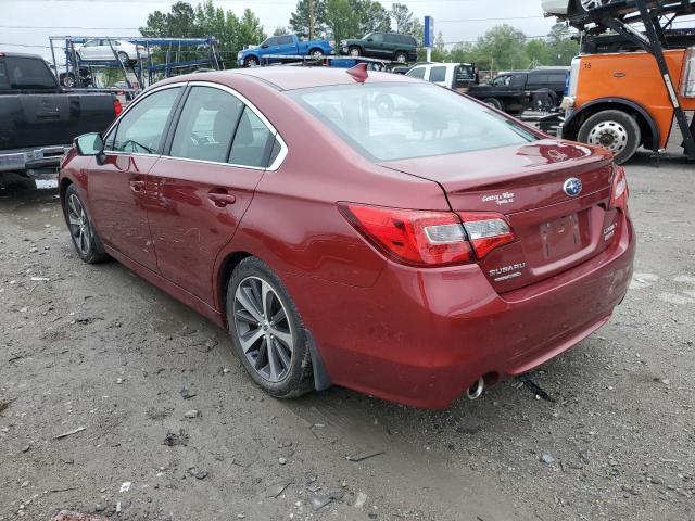 4S3BNAN63H3050074 - 2017 SUBARU LEGACY 2.5I LIMITED MAROON photo 2