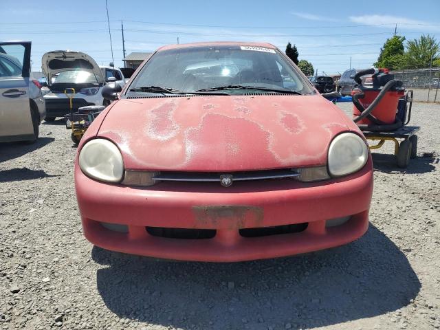 1B3ES46C21D213178 - 2001 DODGE NEON SE RED photo 5