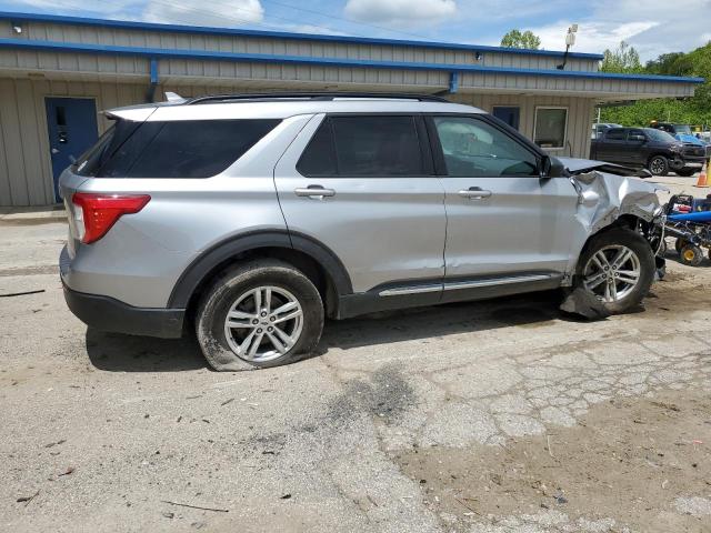 1FMSK8DH5LGC77476 - 2020 FORD EXPLORER XLT SILVER photo 3