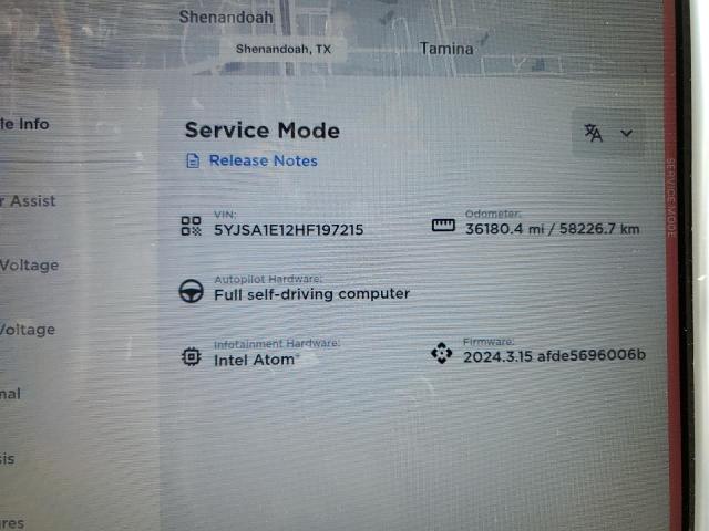 5YJSA1E12HF197215 - 2017 TESLA MODEL S 黑色 照片 9