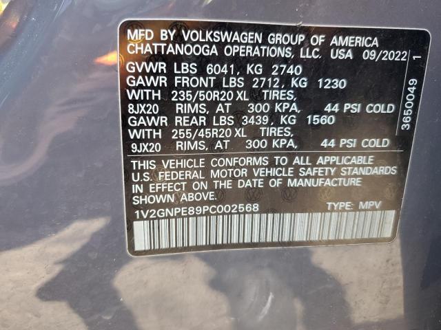 1V2GNPE89PC002568 - 2023 VOLKSWAGEN ID.4 PRO S 灰色 照片 13