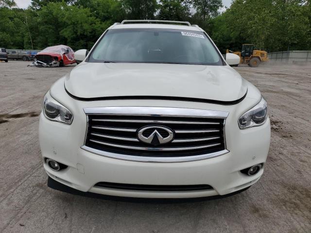 5N1AL0MMXDC316806 - 2013 INFINITI JX35 WHITE photo 5