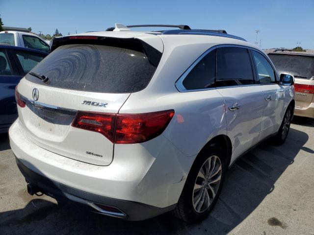 5FRYD4H67EB002214 - 2014 ACURA MDX TECHNOLOGY WHITE photo 3