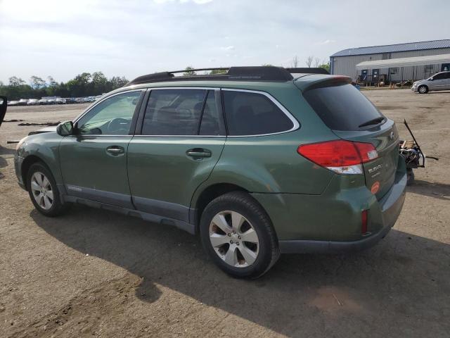 4S4BRBFC7A3351138 - 2010 SUBARU OUTBACK 2.5I PREMIUM GREEN photo 2