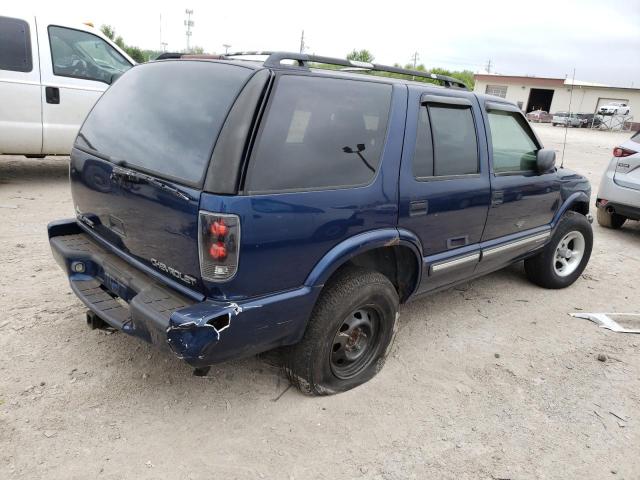 1GNDT13W7Y2192216 - 2000 CHEVROLET BLAZER BLUE photo 3