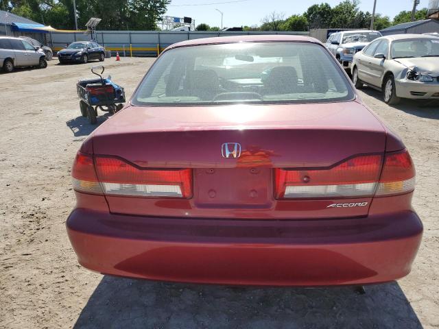 1HGCG56682A115803 - 2002 HONDA ACCORD EX RED photo 6