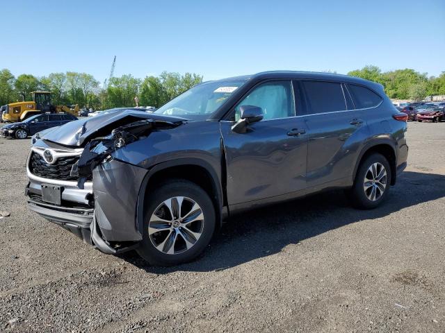 5TDGZRBH4MS078778 - 2021 TOYOTA HIGHLANDER XLE GRAY photo 1