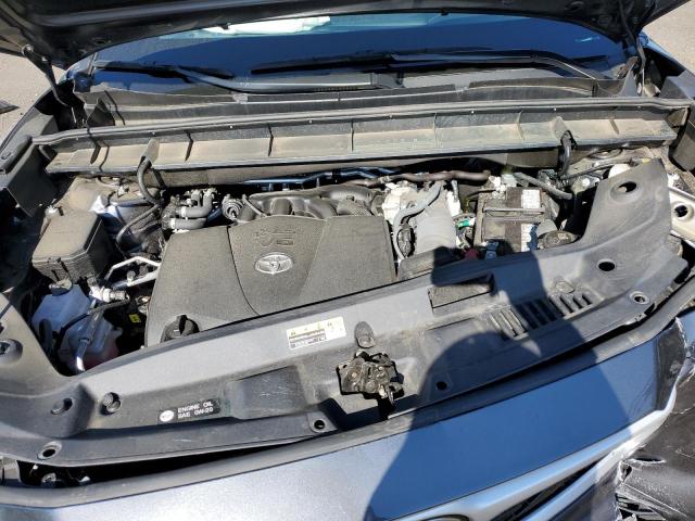 5TDGZRBH4MS078778 - 2021 TOYOTA HIGHLANDER XLE GRAY photo 12