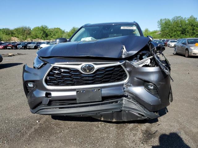 5TDGZRBH4MS078778 - 2021 TOYOTA HIGHLANDER XLE GRAY photo 5