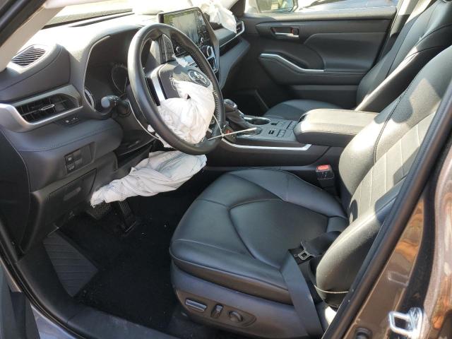 5TDGZRBH4MS078778 - 2021 TOYOTA HIGHLANDER XLE GRAY photo 7