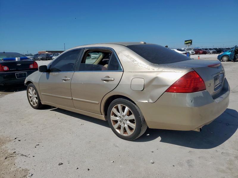 1HGCM665X7A072885 - 2007 HONDA ACCORD EX ოქროსფერი ფოტო 2
