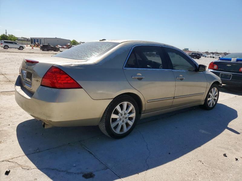 1HGCM665X7A072885 - 2007 HONDA ACCORD EX ოქროსფერი ფოტო 3