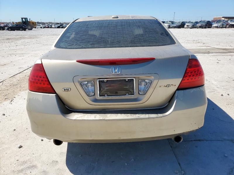 1HGCM665X7A072885 - 2007 HONDA ACCORD EX ოქროსფერი ფოტო 6