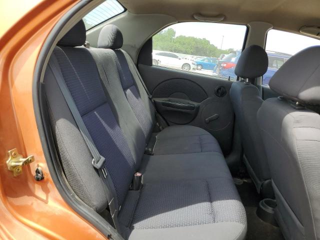 KL1TD566X6B640909 - 2006 CHEVROLET AVEO BASE ნარინჯისფერი ფოტო 10