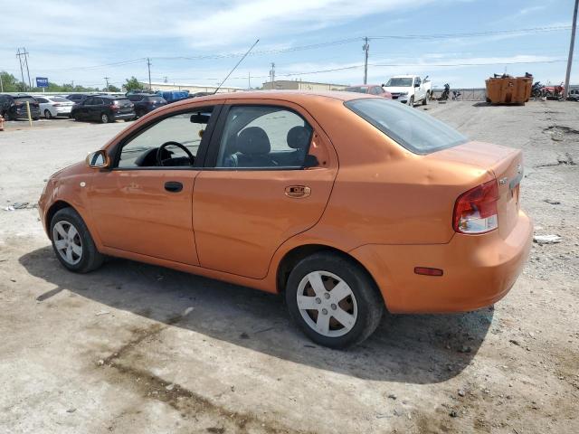 KL1TD566X6B640909 - 2006 CHEVROLET AVEO BASE ნარინჯისფერი ფოტო 2