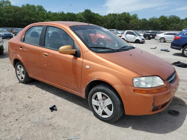 KL1TD566X6B640909 - 2006 CHEVROLET AVEO BASE ნარინჯისფერი ფოტო 4