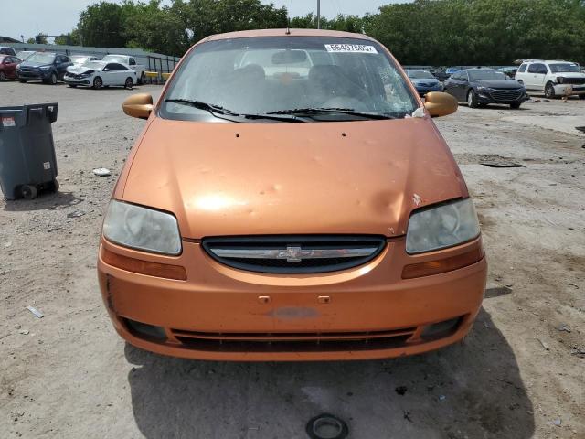 KL1TD566X6B640909 - 2006 CHEVROLET AVEO BASE ნარინჯისფერი ფოტო 5