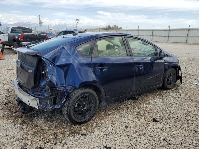 JTDKN3DU8C1574269 - 2012 TOYOTA PRIUS BLUE photo 3