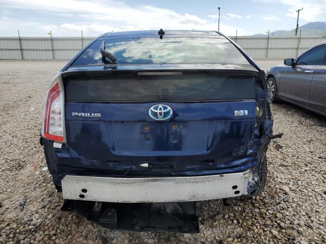 JTDKN3DU8C1574269 - 2012 TOYOTA PRIUS BLUE photo 6