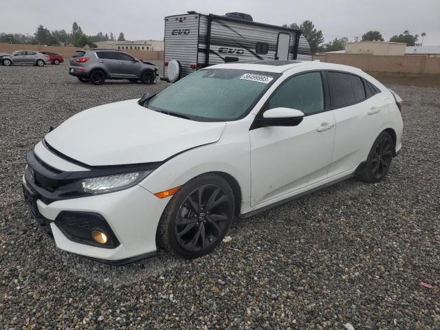 SHHFK7H92KU418384 - 2019 HONDA CIVIC SPORT TOURING WHITE photo 1