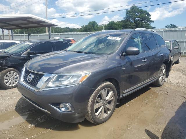 5N1AR2MN6EC727964 - 2014 NISSAN PATHFINDER S GRAY photo 1