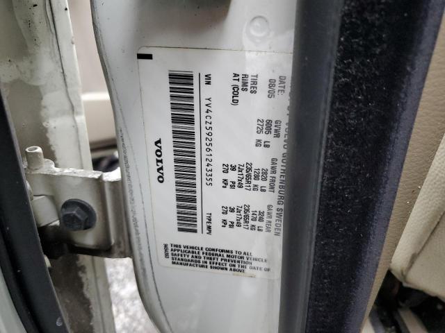 YV4CZ592561243355 - 2006 VOLVO XC90 WHITE photo 13