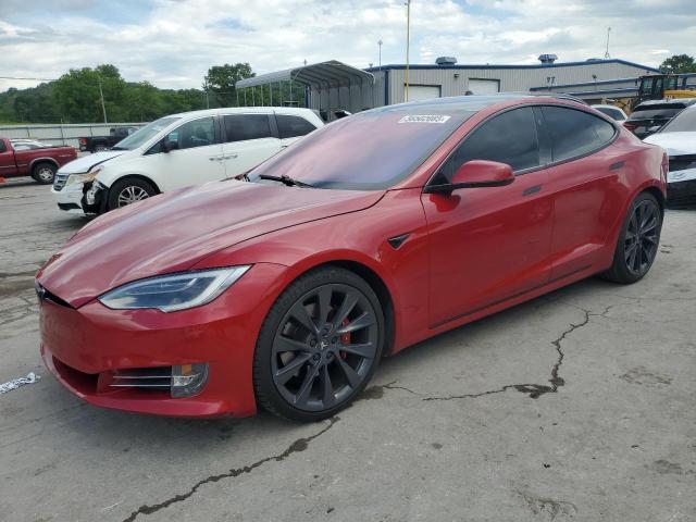 5YJSA1E40JF259792 - 2018 TESLA MODEL S 红色 照片 1