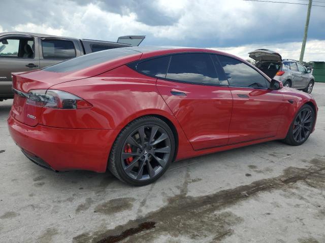 5YJSA1E40JF259792 - 2018 TESLA MODEL S 红色 照片 3