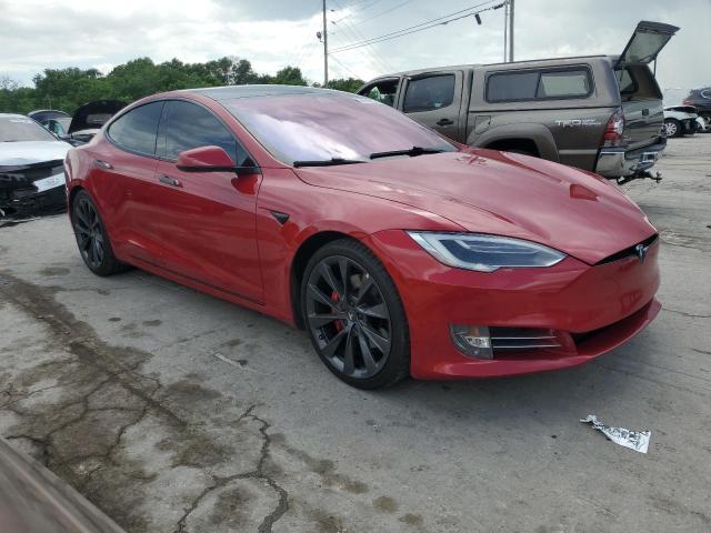 5YJSA1E40JF259792 - 2018 TESLA MODEL S 红色 照片 4