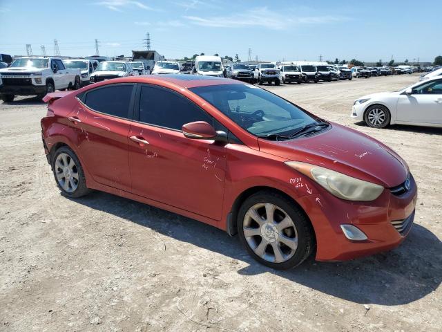 KMHDH4AE0DU764825 - 2013 HYUNDAI ELANTRA GLS RED photo 4