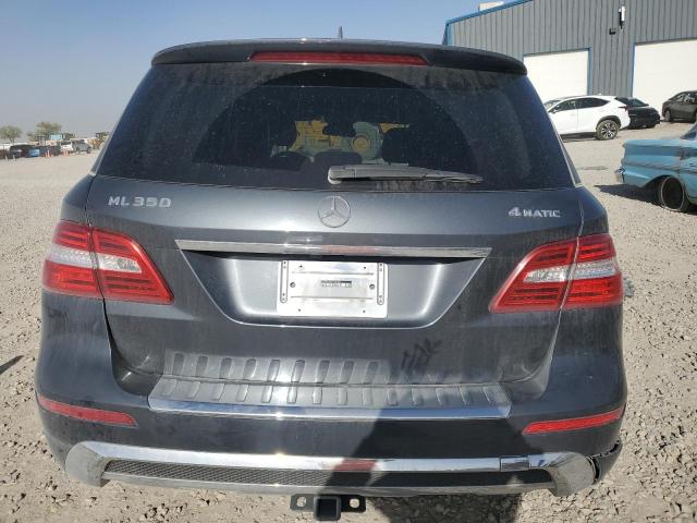 4JGDA5HB5EA362601 - 2014 MERCEDES-BENZ ML 350 4MATIC GRAY photo 6